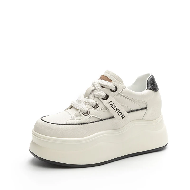 Women's Platform Wedge Heel Shoes Hidden Heel Casual Shoes Boost your height and style with comfortable everyday shoes. — photo 3
