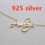 Nome personalizado personalizado Gold Copper Lelly Letter Pingente Colar — foto 4