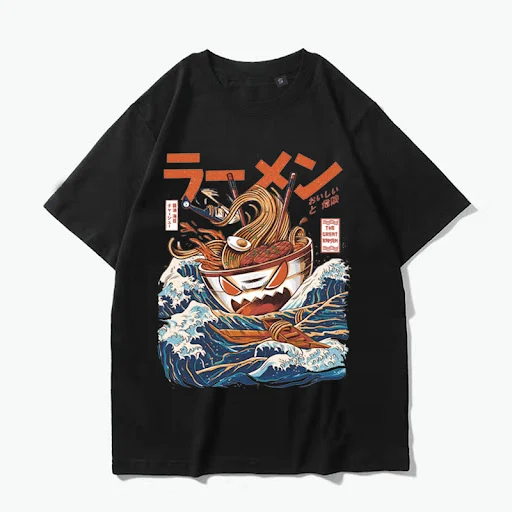 Title 4, T-shirt Giapponese Retro Harajuku Uomo Manica C...