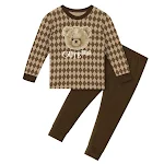 Conjunto Infantil Long John Outono Inverno Meninos e Meninas Pijama Homewear Bebê Roupa de Dormir Quentinha e Confortável para Noites Frias — foto 13