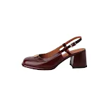 Women's Thick High Heel Cowhide Toe Cap Slingback Sandals Stylish and comfortable footwear designed for all-day wear and — photo 2
