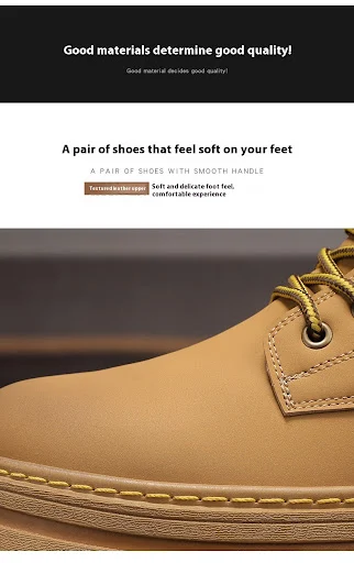 Title 7, Martin Boots Männer Britisch -Stil Retro