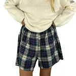 Damen Shorts locker kariert für Strand und Zuhause. Bequeme Sommerhose, perfekt zum Entspannen und für warme Tage am Meer. — foto 37