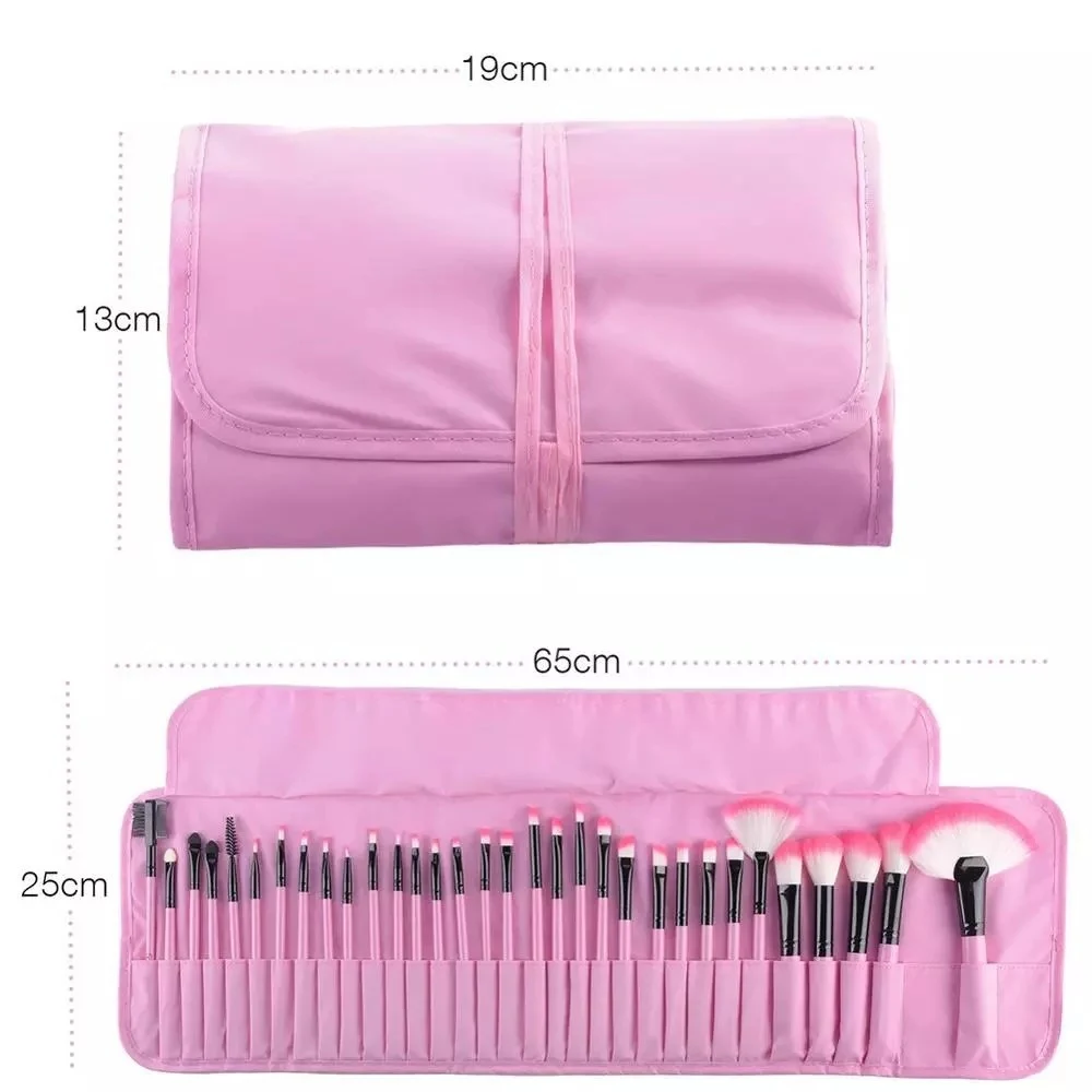 Title 2, 32-Piece Makeup Brush Set with Bag. Achieve fla...