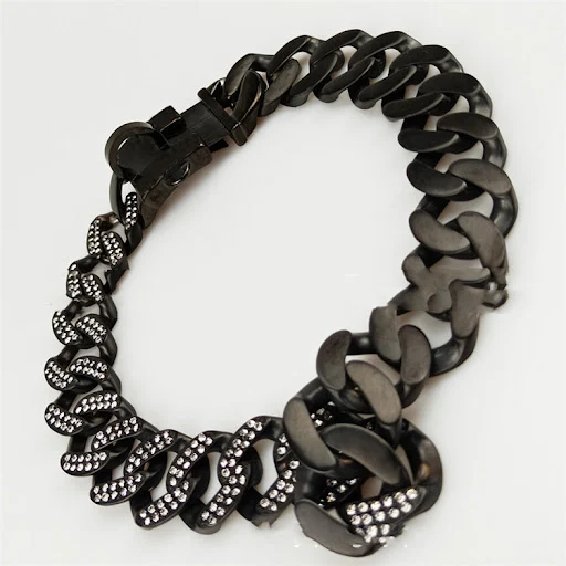 Title 3, Stainless steel casting dog necklace featuring ...