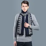 Simple Plaid Warm Keeping Artificial Cashmere Scarf. Stay warm and stylish with this soft and cozy scarf, perfect for co — photo 28