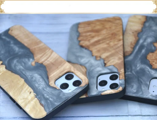 Title 7, Wood Epoxy Mobile Phone Case Resin Matching Woo...