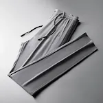 Summer Thin Elastic Waist Casual Men's Pants, Stretch Zipper, Lightweight and Comfortable, Perfect for Warm Weather, Eas — photo 9