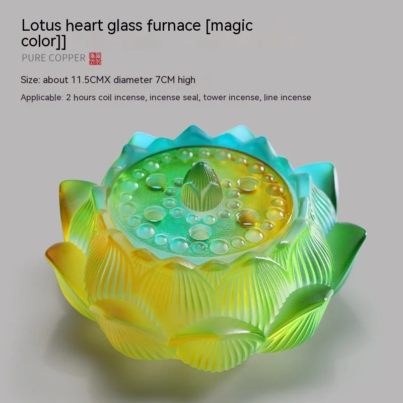 Queimador de incenso mágico de vidro para interiores Decoração de mesa que transforma seu lar. Relaxe com aromas mágicos e um ambiente acolhedor. — foto 2