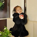 Jaqueta acolchoada infantil estilo coreano, imitação de pele de vison e raposa, espessa, forro de algodão, perfeita para aquecer o bebê. — foto 3