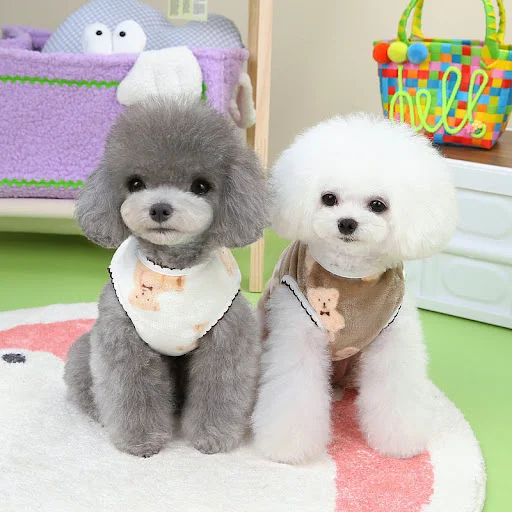 Title 2, Crescent Bear Warm Fluffy Vest Teddy Cute Pet D...