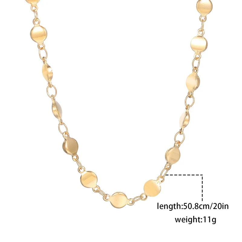 Corrente de ouro, Colar de lingote de ouro, personalidade sofisticada, estilo cool, corrente para clavícula, elegância e exclusividade. — foto 2