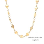 Corrente de ouro, Colar de lingote de ouro, personalidade sofisticada, estilo cool, corrente para clavícula, elegância e exclusividade. — foto 2