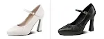 Chunky Heel Buckle Pointed Toe Simple High Heels offer all-day comfort and style. Perfect for adding sophistication to a — photo 2