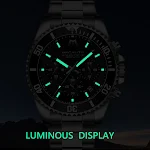 Relógio masculino de seis pinos e três olhos, para todas as ocasiões. Design elegante e funcional, ideal para homens que buscam estilo e praticidade. — foto 5