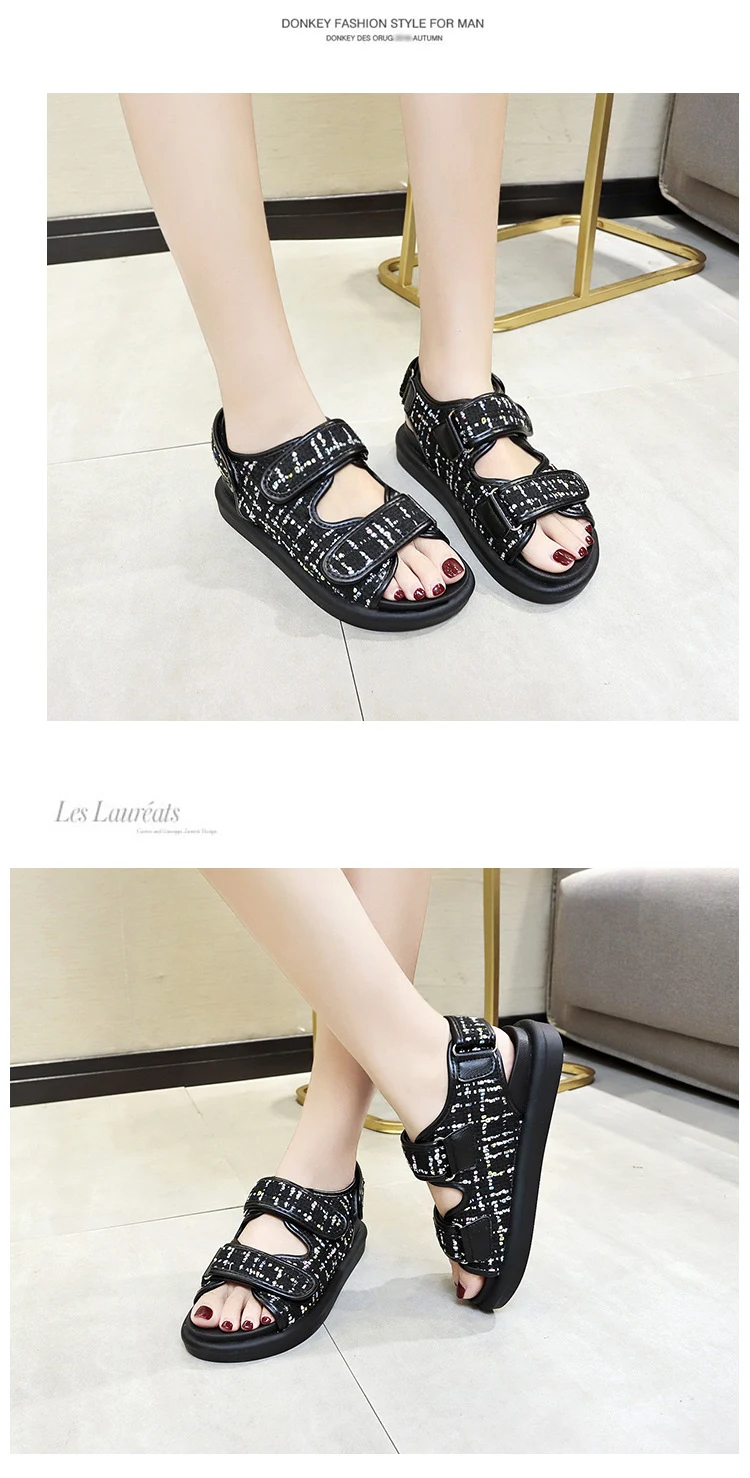 Title 5, Little Fragrance Tweed Sandalen