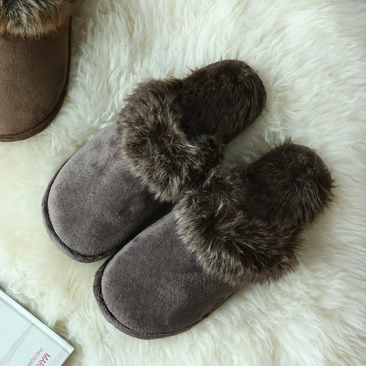 Title 9, Couple Wool Slippers Men and Women Nonslip Rubb...