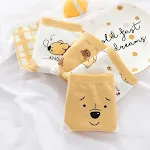 Calcinha japonesa fofa de urso com renda para meninas. Conforto e charme com design adorável e tecido respirável. — foto 1