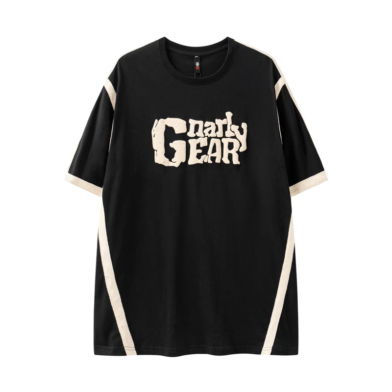 Camiseta retrô de manga curta para casais, homens e mulheres. Conforto e estilo vintage para looks casuais e cheios de personalidade. — foto 2