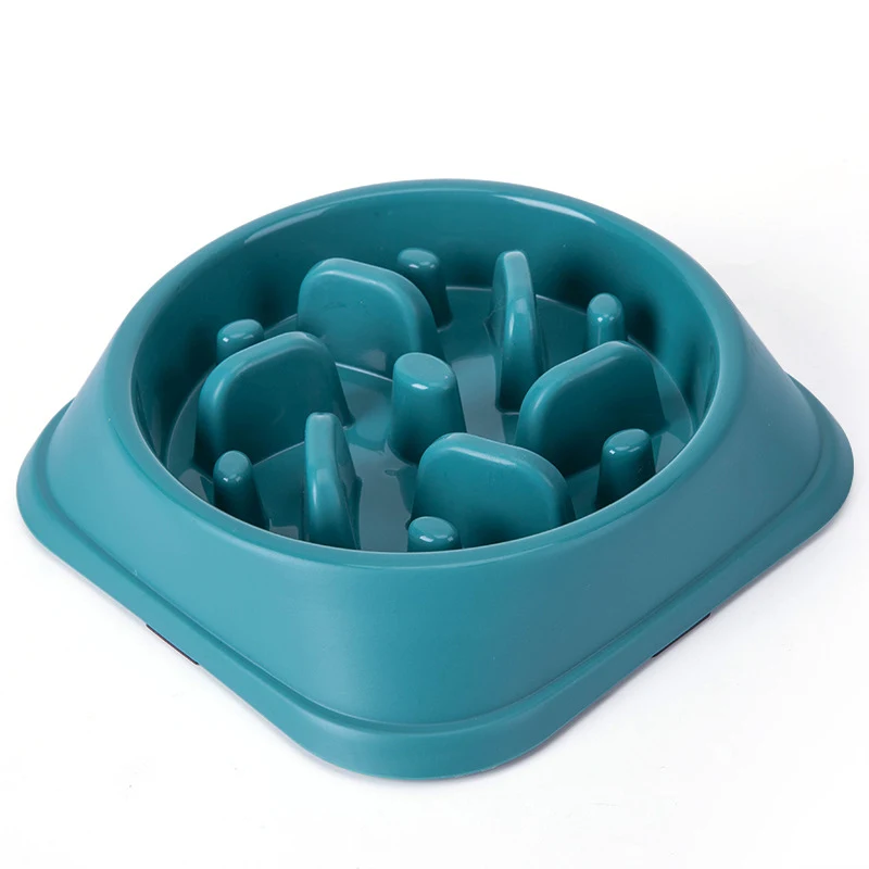 Title 5, Anti Choking Slow Feed Pet Bowl Colorful Practi...
