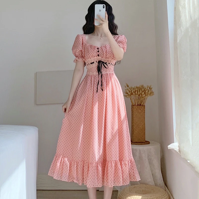 Retro Zachte Stijl Chiffon Super Fairy Jurk voor een betoverende look. Ideaal voor speciale gelegenheden, comfortabel en elegant. — foto 7