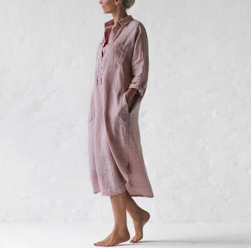 Title 5, Womens Cotton And Linen Below The Knee Slimmin...