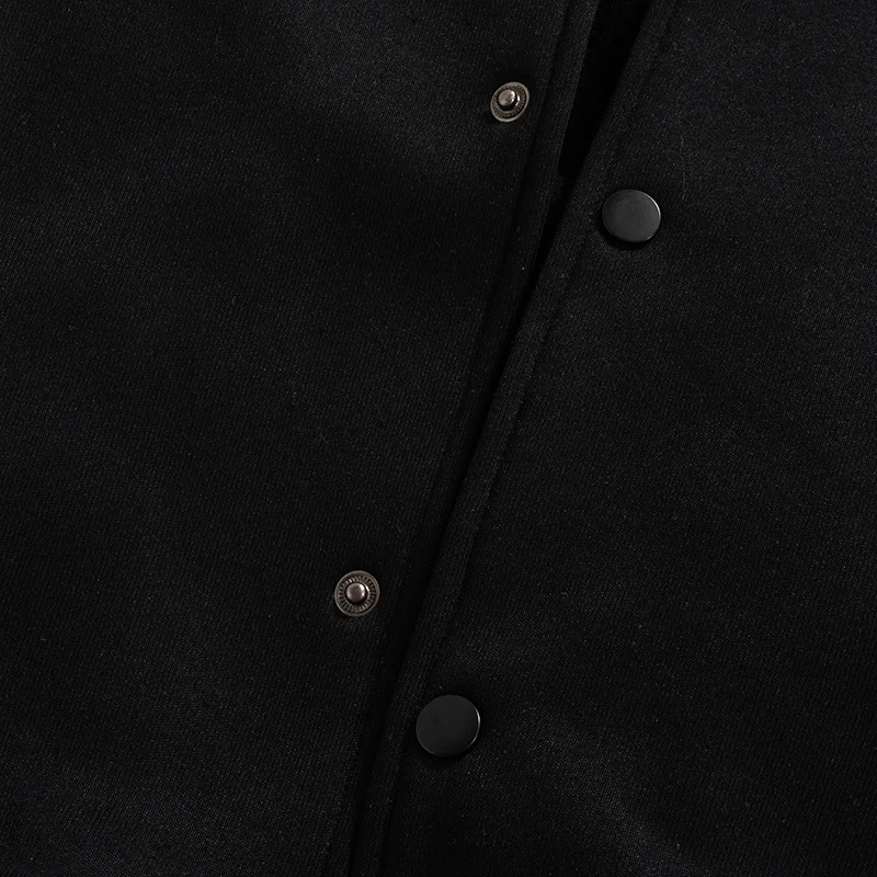 Title 12, Giacca da baseball cardigan ricamata a manica l...