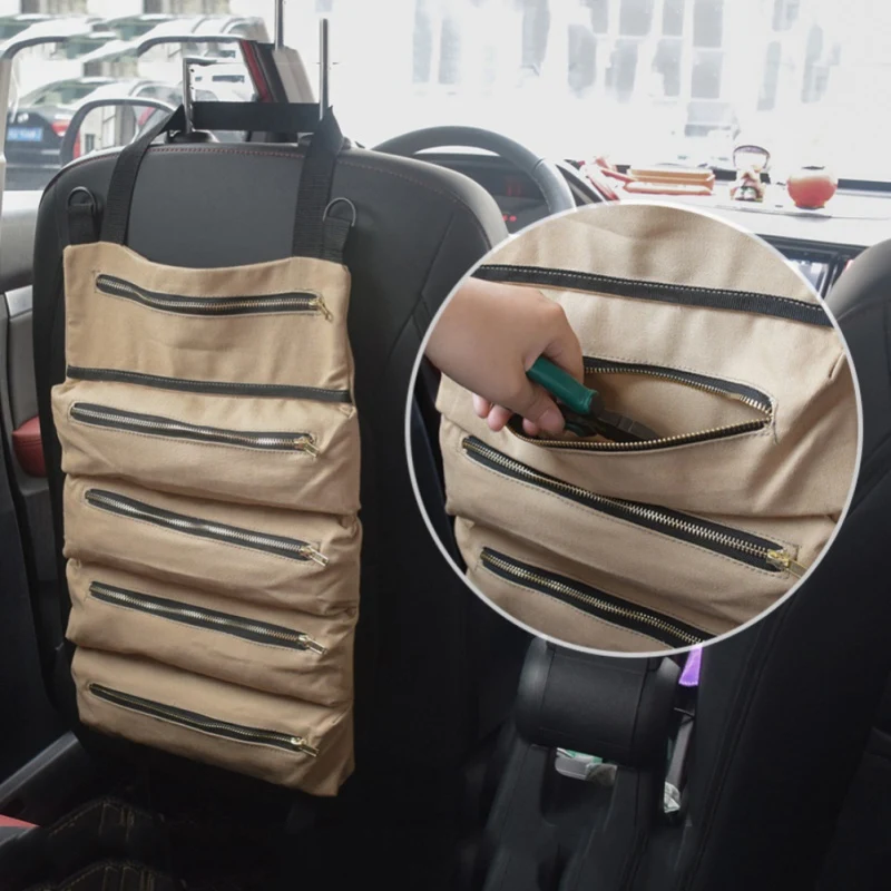 Multifunctional Canvas Hanging Storage Bag. Organize your belongings with ease. A versatile solution for saving space an — photo 10