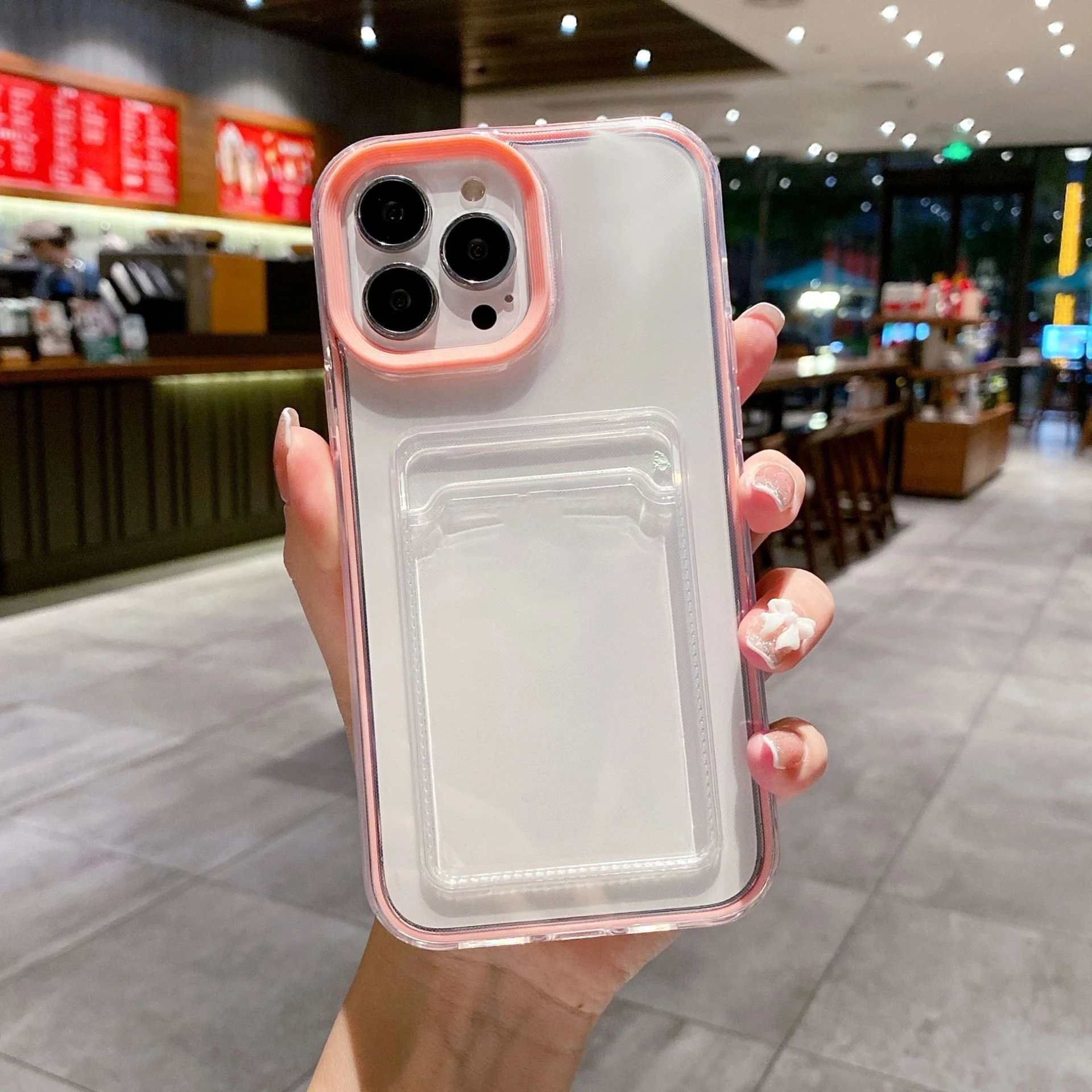 Title 12, Funda para teléfono con diseño transparente 3 e...