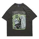 Krantendruk T-shirt met korte mouwen Personality Tide Brand Loose — foto 4