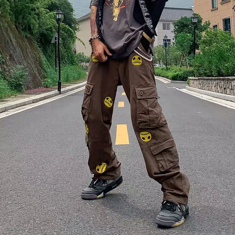 Title 12, Mens Overalls Loose Straight Multi-Pocket. Com...