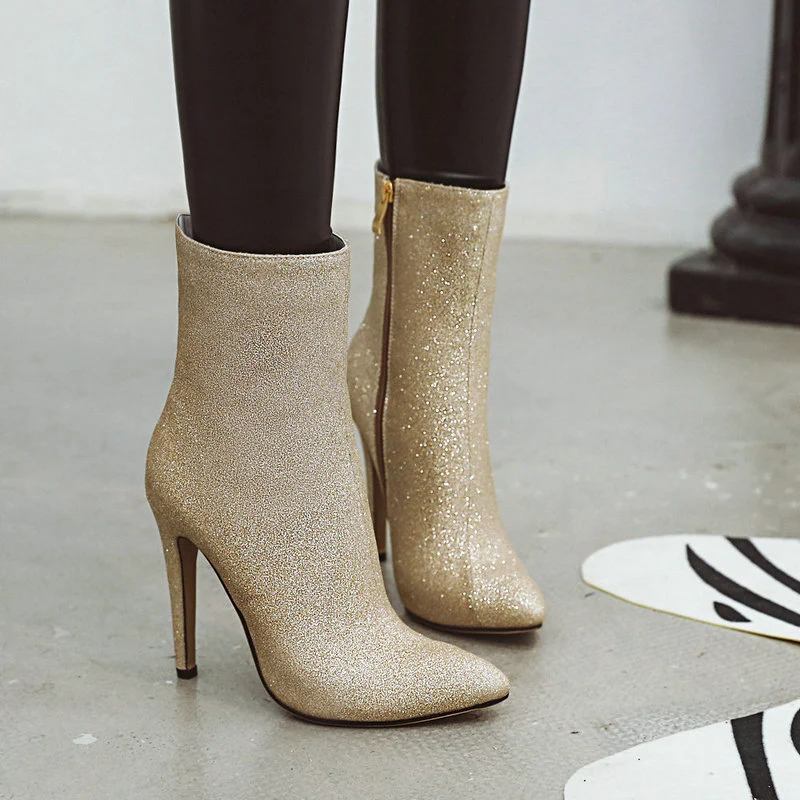 Title 8, Sequined side zip stilettos to elevate any outf...