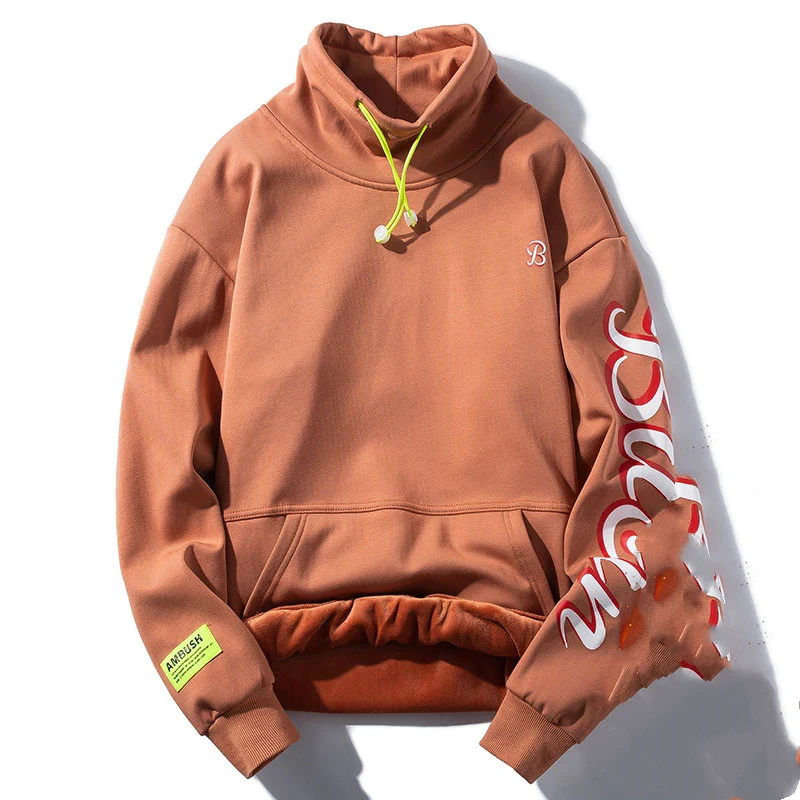 Suéter gola alta masculino Primavera Moda Selvagem 12 Juventude Primavera e Outono 13 Meninos grandes Roupas masculinas 15 Tide Junior — foto 18