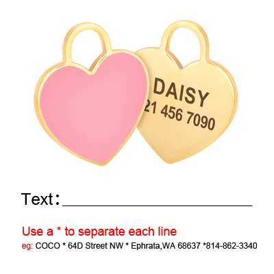 Title 29, Personalized Dog Cat ID Tag Bling Rhinestone Pu...
