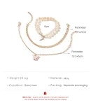 Conjunto feminino de joias de borboleta acrílico multicamadas, três peças, para um toque delicado e moderno em seus looks. — foto 3