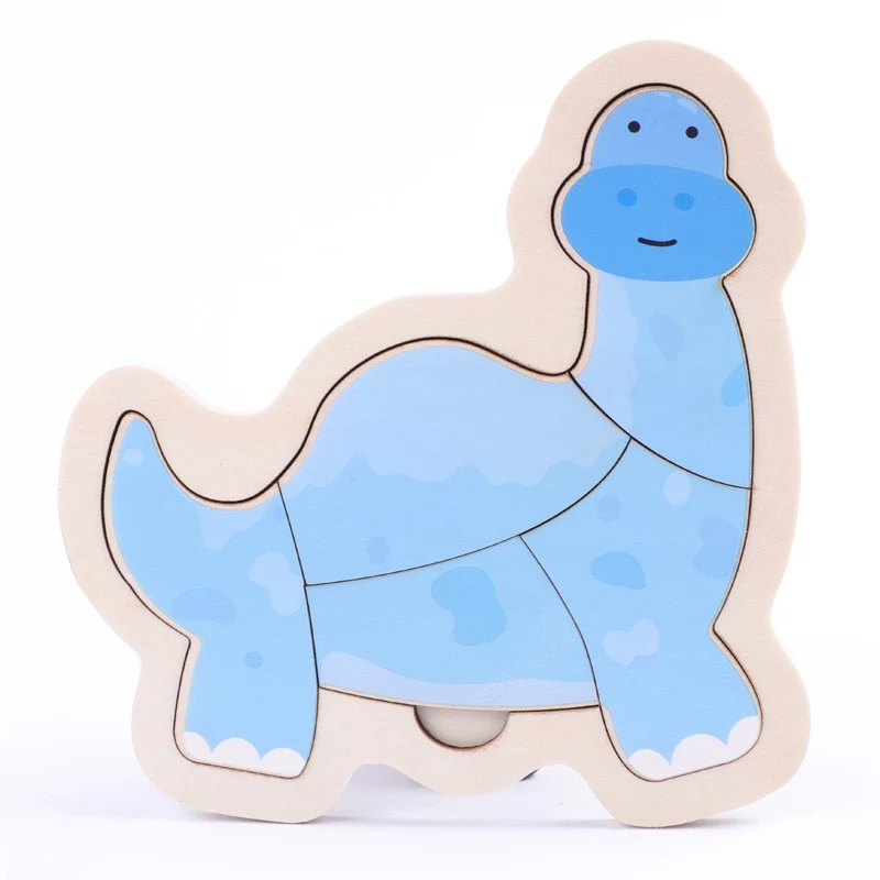 Small Wooden Puzzle Children's Early Education Block Toys Develops Fine Motor Skills Improves Problem-Solving Fun Learni — photo 8