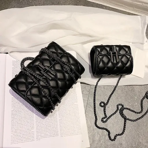 Title 6, Lingge chain bag women fashion one shoulder swe...