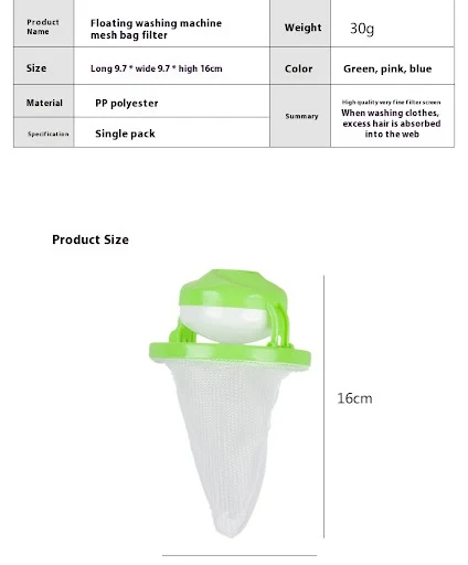 Title 1, Washing Machine Universal Float Filter Mesh Bag...