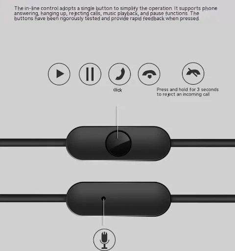 Title 3, Wired Earphone In-ear 3.5mm Plug for Computer P...
