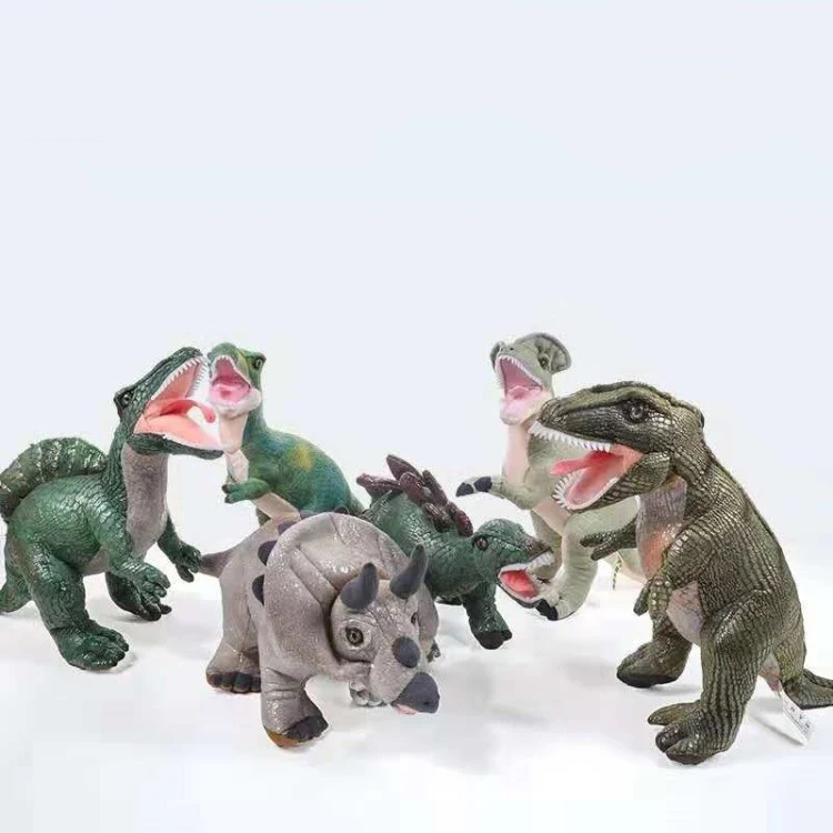 Title 6, Simulation big dinosaur plush toy doll, a soft ...