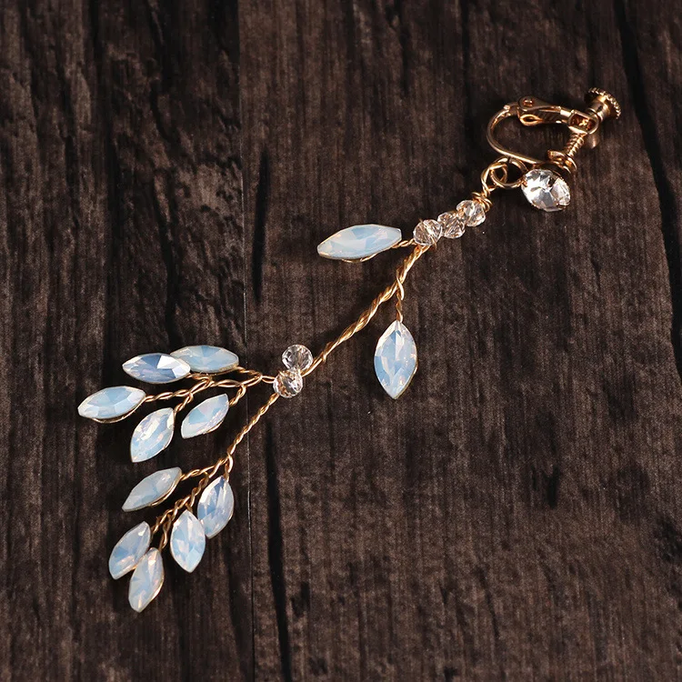 Pendientes de borla de cristal estilo coreano para mujer, elegantes y perfectos para el día a día y el trabajo, ideales para el viajero. — foto 3