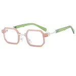 Pink Frame Plain Glasses