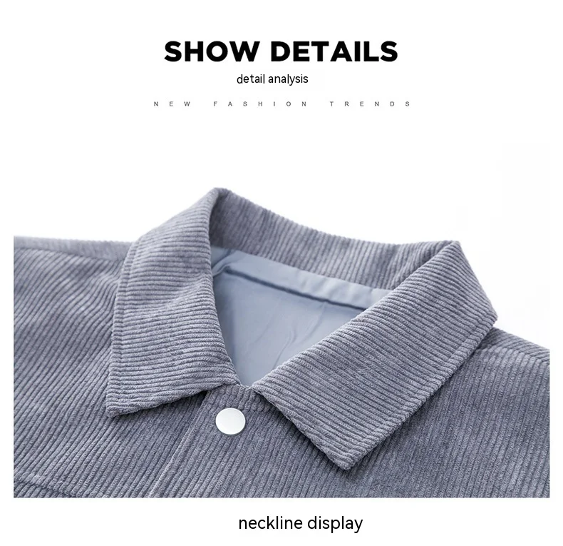 Title 20, Corduroy Jacket with Lapel and Corduroy Casual ...