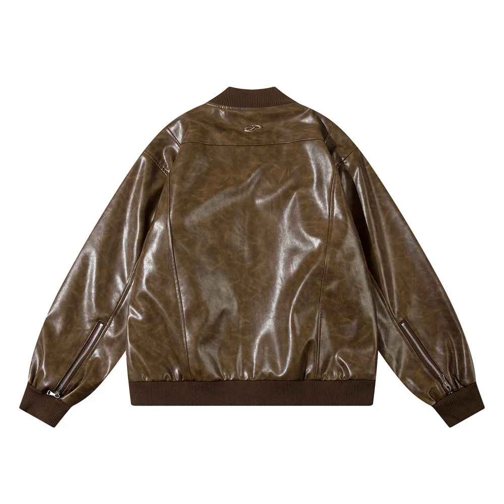 American Retro Baseball Uniform Leather Men. Authentic classic style with durable comfort, ideal for fans, collectors, a — photo 6