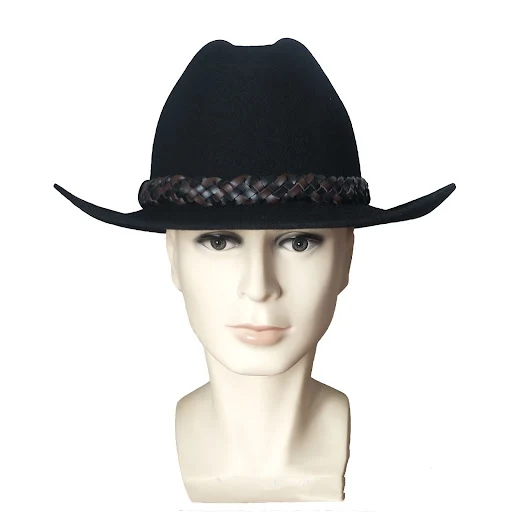 Title 4, Wool Western Cowboy Hat with Belt, Top Hat, Jaz...
