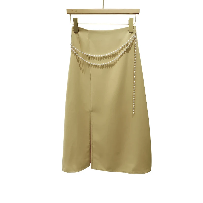 Title 1, Temperament Split Niche Design High-waist Halfl...