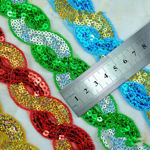 Title 1, Twist Sequins Lace Clothing Accessories, perfec...