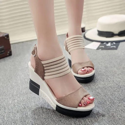 Title 3, Plus size womens shoes with buckle webbing for...