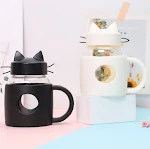 Creative Glass Portable Gift Cute Mug Enjoy your drinks on the go with this adorable mug. Perfect for coffee, tea, and w — photo 4