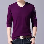 Herren V-Ausschnitt Pullover für Frühling, Herbst und Winter. Bequem, warm und stilvoll für jeden Anlass und Alltag. — foto 2